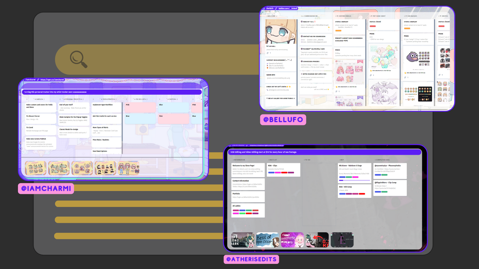 Sieve page vs. Trello on discoverability